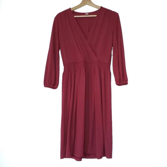 NWT Old Navy | Long Sleeve Elastic Waist Dress - Picture 1 of 7